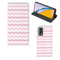 OnePlus Nord 2 5G | Hoesje met Magneet | Waves Roze