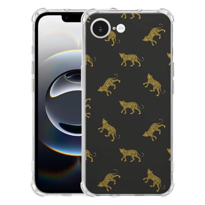 Apple iPhone 16e Hoesje - Leopards TPU Antishock Apple iPhone 16e Hoesje - Leopards TPU Antishock