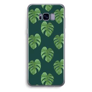 Monstera leaves: Samsung Galaxy S8 Plus Transparant Hoesje