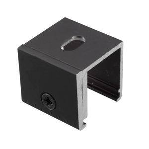SKB 12H Railbeugel plafond - hoog - Zwart