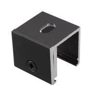 SKB 12H Railbeugel plafond - hoog - Zwart