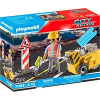 City Action - Bouwvakker met randensnijder Constructiespeelgoed - thumbnail