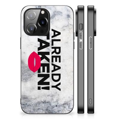 iPhone 14 Pro Max | Telefoon Hoesje | met tekst Already Taken White