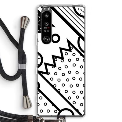 Pop Art #4: Sony Xperia 1 III Transparant Hoesje met koord