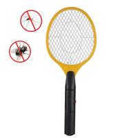 Hand Racket mug Swatter Insect Home Garden Pest Bug vliegen Mosquito Zapper Swatter moordenaar elektrische vliegen Swatter(YELLOW)