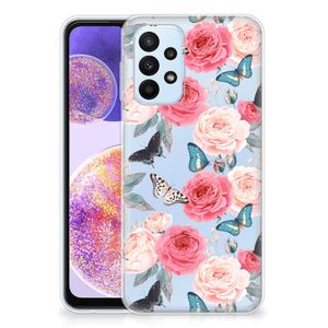 Samsung Galaxy A23 TPU Case Butterfly Roses