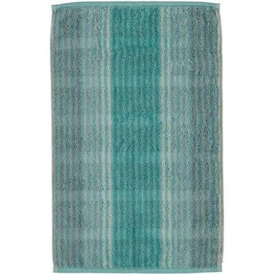 Cawö Cawö Cashmere Streifen Gastendoekje Munt 30x50