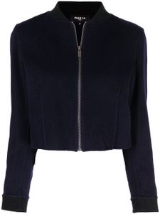 Paule Ka veste bomber crop en maille - Bleu