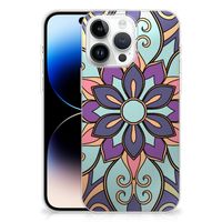 iPhone 14 Pro Max TPU Case Purple Flower - thumbnail