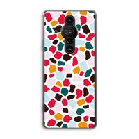 Colored Giraffe: Sony Xperia Pro-I Transparant Hoesje
