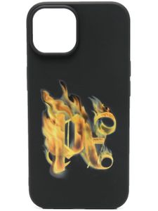 Palm Angels coque d'iPhone 15 Burning - Noir