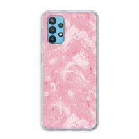 Abstract Painting Pink: Samsung Galaxy A32 4G Transparant Hoesje
