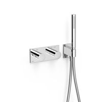 Douchekraan Tres B-System | Inbouw | Thermostaatkraan | Excl.Inbouwdeel | 2-weg | Rechthoek | Chroom