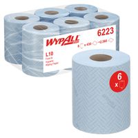 Poetsrol WypAll L10 1-laags 18,3cm163m 430vel blauw 6223