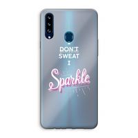 Sparkle quote: Samsung Galaxy A20s Transparant Hoesje