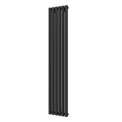 Designradiator Plieger Trento 814 Watt Middenaansluiting 180x35 cm Black Graphite