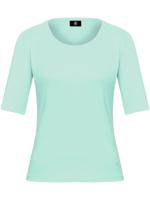 Shirt ronde hals model Velvet Van Bogner turquoise