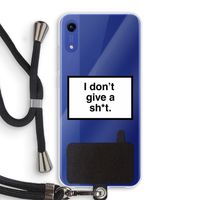 Don't give a shit: Honor Play 8A Transparant Hoesje met koord