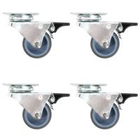 24 st Zwenkwielen dubbel 50 mm