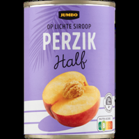 Jumbo Perzik Half op Lichte Siroop 410 g