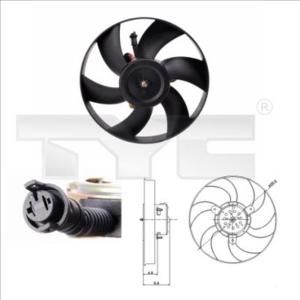 Tyc Ventilatorwiel-motorkoeling 831-0004