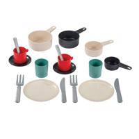 Ecoiffier 100% Chef Servies en Bestek in Pan, 19dlg. Ecoiffier 100% Chef Servies en Bestek in Pan, 19dlg.