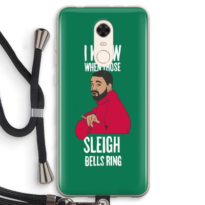 Sleigh Bells Ring: Xiaomi Redmi 5 Transparant Hoesje met koord