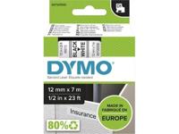 Dymo d1 tape, zwart op wit (12mm x 7m)