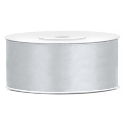 Partydeco Sierlint satijn - Zilver - 2.5 cm/25 mm x 25 meter - Cadeaulint satijnlint Partydeco Sierlint satijn - Zilver - 2.5 cm/25 mm x 25 meter - Cadeaulint satijnlint