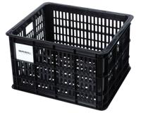 Gerecyclede fietskrat Basil Crate M 29.5 liter 35 x 45 x 25 cm - black