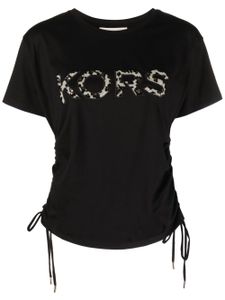 Michael Michael Kors t-shirt en coton à logo strassé - Noir