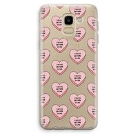 Chicks before dicks: Samsung Galaxy J6 (2018) Transparant Hoesje