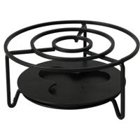 Rechaud RVS Ø16xH8cm zwart