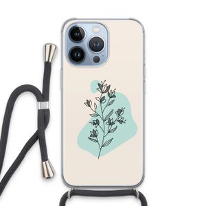 Violets are blue: iPhone 13 Pro Transparant Hoesje met koord
