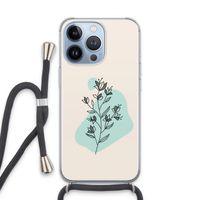Violets are blue: iPhone 13 Pro Transparant Hoesje met koord
