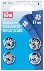 Prym Aannaaidrukknopen Zilver 17 mm