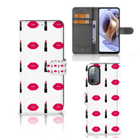 Motorola Moto G31 | G41 Telefoon Hoesje Lipstick Kiss