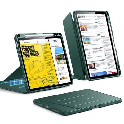 iPad Air 11" (M4) 2026 Flip Magnetic Case with Pencil Holder - Green iPad Air 11" (M4) 2026 Flip Magnetic Case with Pencil Holder - Green