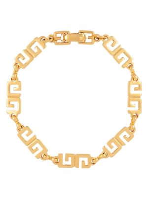 Givenchy Pre-Owned bracelet à maillons carrés,(1980) - Or