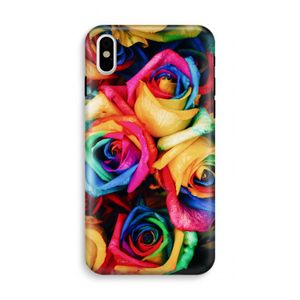 Neon bloemen: iPhone XS Tough Case