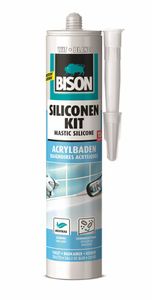 Bison Siliconenkit Acrylbaden Wit Crt 300Ml*12 Nlfr - 1491356 - 1491356