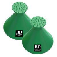 Ijskrabber - 2x - groen - rond - trechter - krabber - multifunctioneel - auto