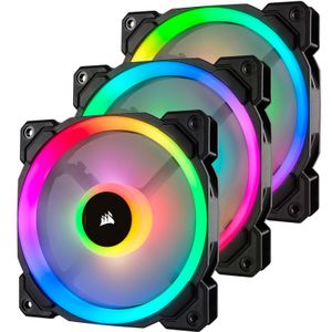 LL120 RGB LED PWM fan - 3 Fan Pack Case fan