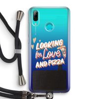 Pizza is the answer: Huawei P Smart (2019) Transparant Hoesje met koord
