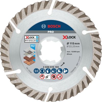 Bosch Accessoires X-LOCK Diamantschijf Standard for Universal 115 x 22,23 x 2,0 x 10 mm - 1 stuk(s) - 2608615165