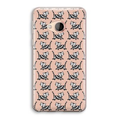 Zwarte poes: HTC U Play Transparant Hoesje