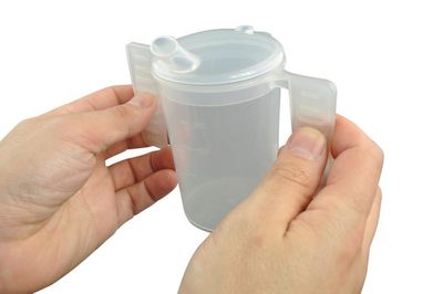 Drinkbeker met deksel/handvatten