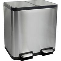 Maul neu 9502294 Afvalbak 40 l RVS (b x h x d) 460 x 492 x 378 mm Zwart, Zilver 1 stuk(s)