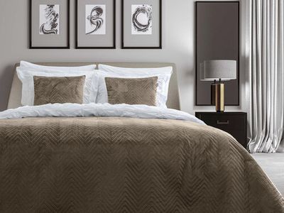 Yellow Yellow Madeline Bedsprei 270x260 Taupe