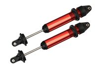 Shocks, GTX, aluminum, red-anodized (fully assembled w/o springs) (2) (TRX-7761R) - thumbnail